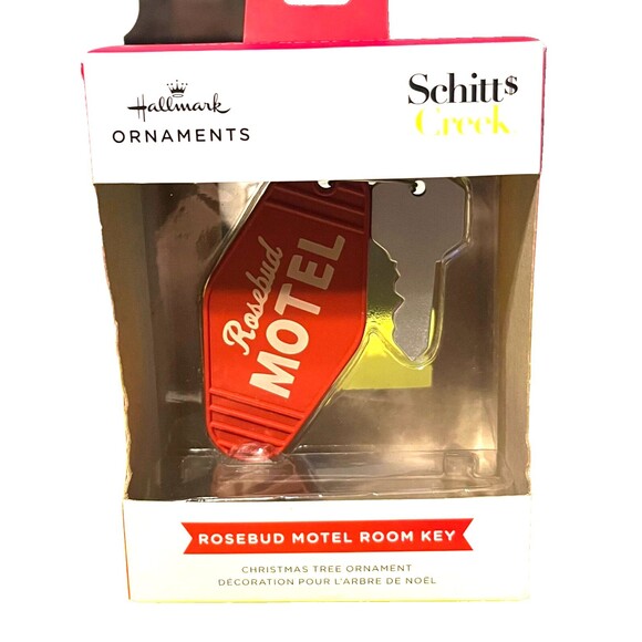 2022 Hallmark Christmas Ornament Schitt$ Creek Rosebud Motel Room Key - Picture 1 of 2